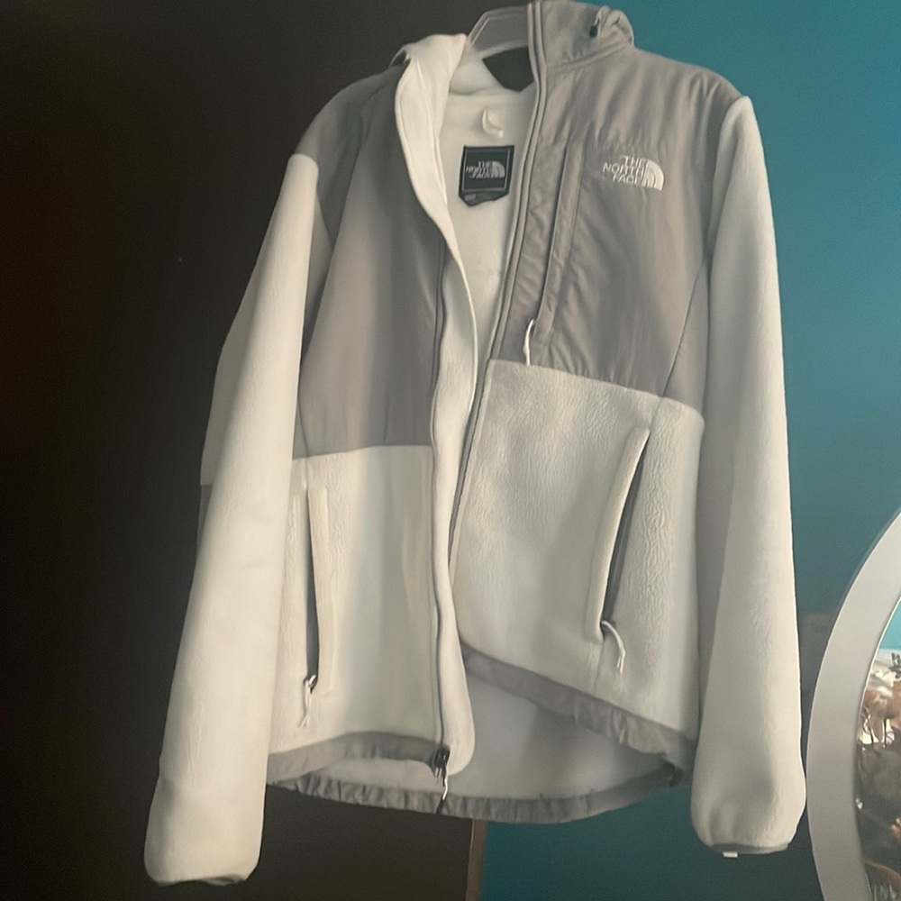 White north face jacket